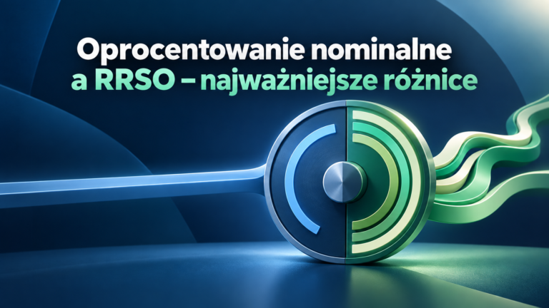 Oprocentowanie nominalne a RRSO – najważniejsze różnice – grafika wyróżniająca